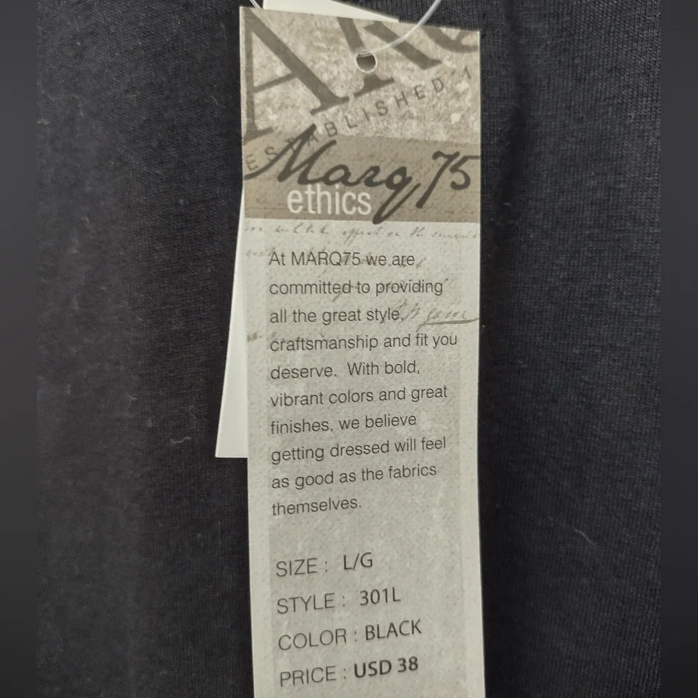 Marq75 slim fit long sleeved polo